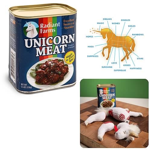 WhimWham Unicorn Cupcake Zombie 8-Inch Plush